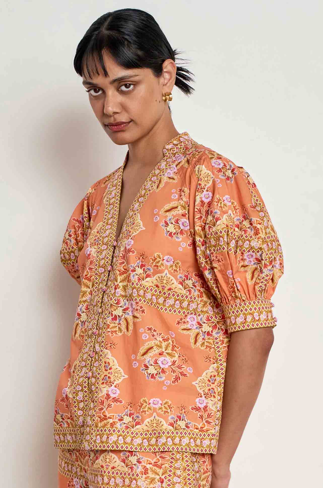 Zoe Kratzmann - sienne top in marigold glow