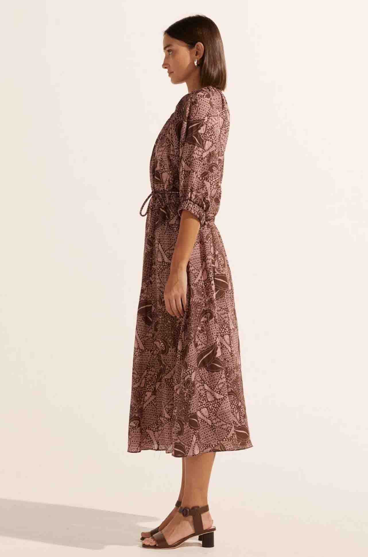 zoe kratzmann - sonata dress in cacao batik