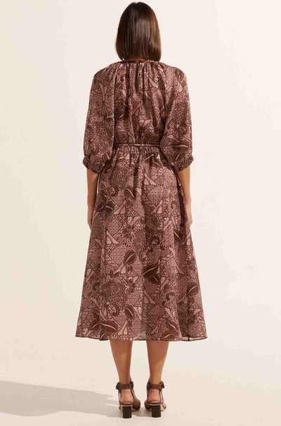 zoe kratzmann - sonata dress in cacao batik