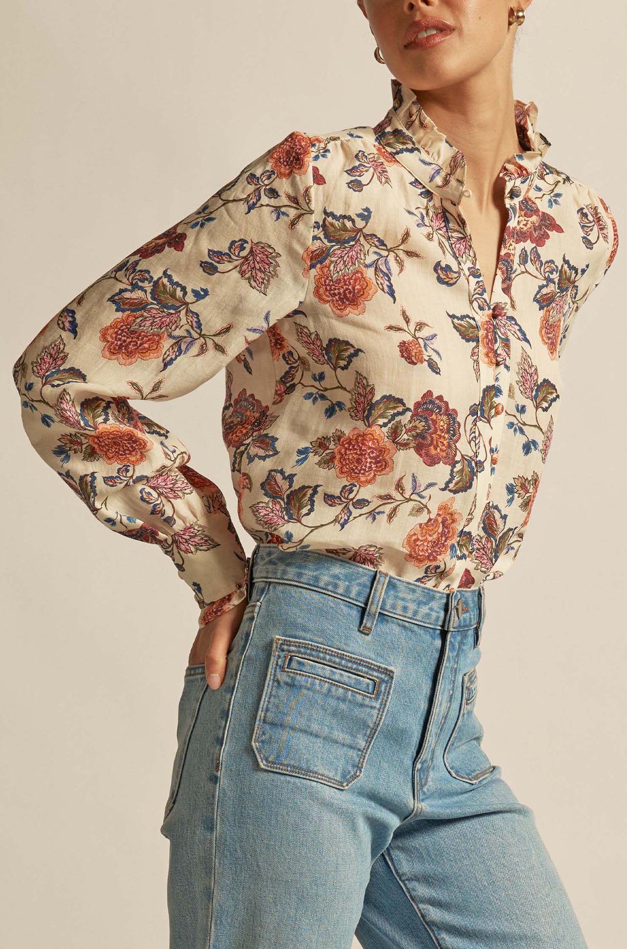 Zoe Kratzmann - stir top in heirloom bloom