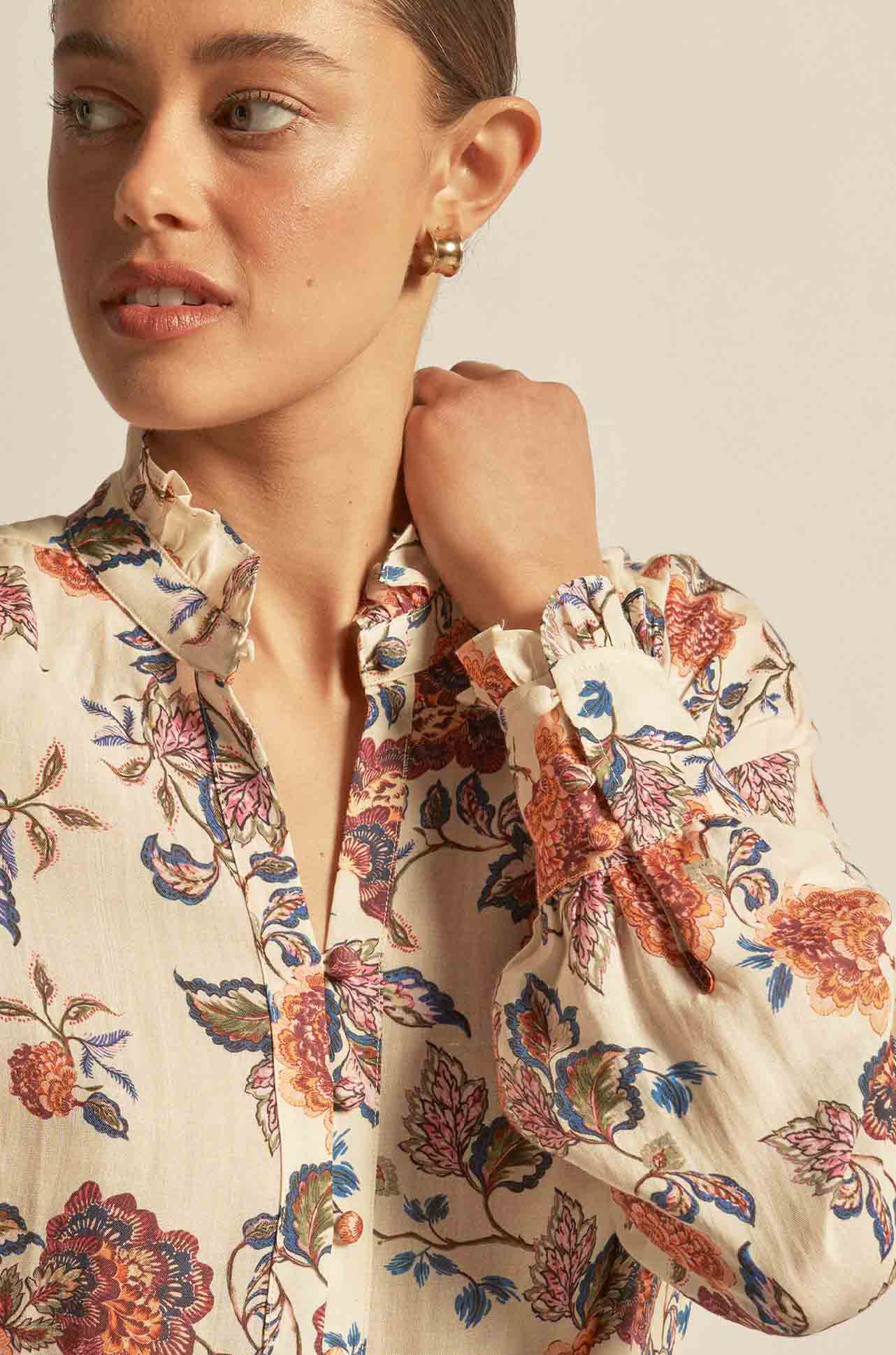Zoe Kratzmann - stir top in heirloom bloom