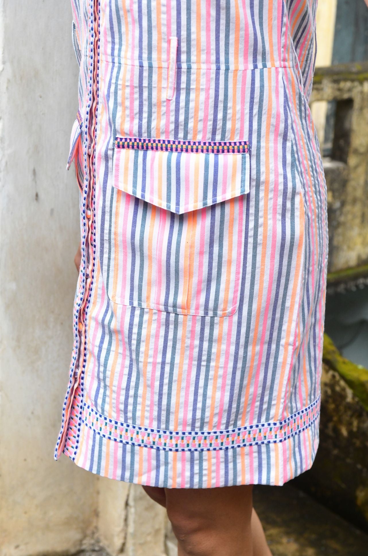 Azure and Indigo - Sunset Safari Dress