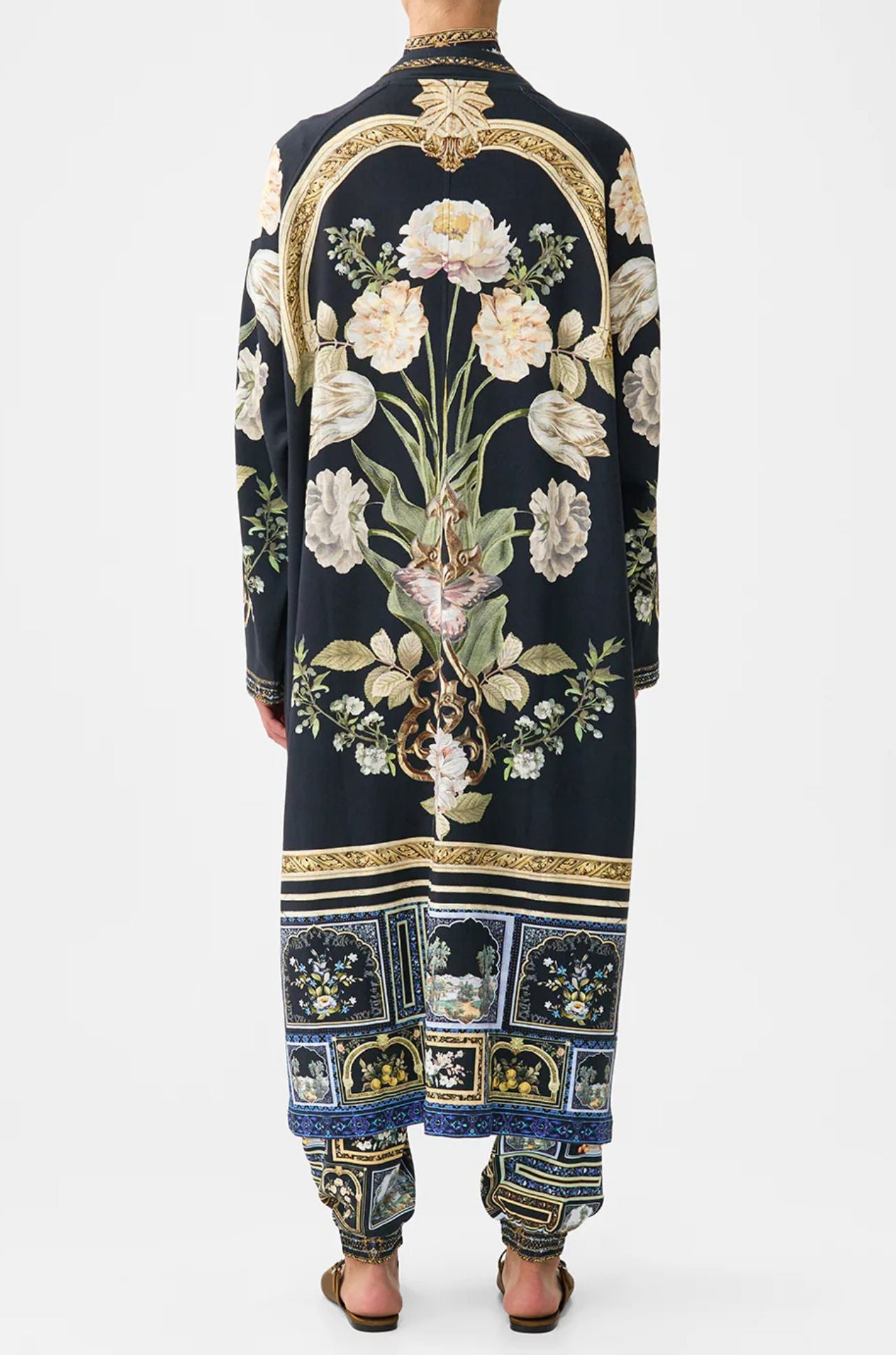 Camilla - Ottoman Elegance Sweat-Trench Coat