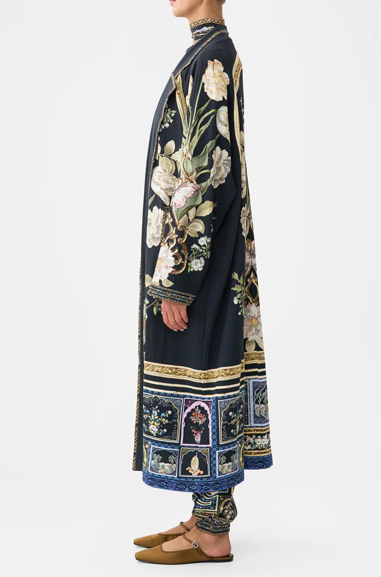 Camilla - Ottoman Elegance Sweat-Trench Coat