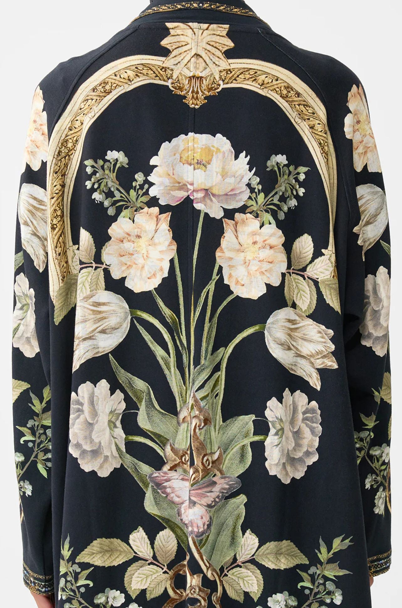 Camilla - Ottoman Elegance Sweat-Trench Coat