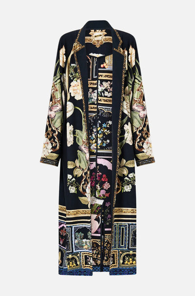 Camilla - Ottoman Elegance Sweat-Trench Coat