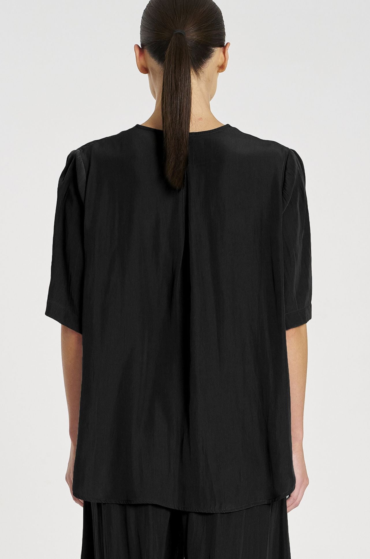 Mela Purdie - Swish Plaza Top in Black