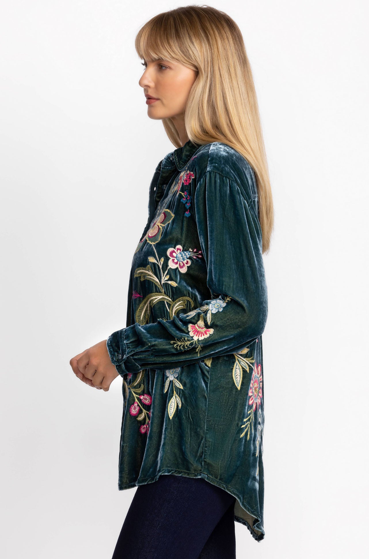 Johnny Was - Velvet Oversized Shirt