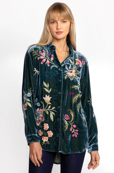 Johnny Was - Velvet Oversized Shirt