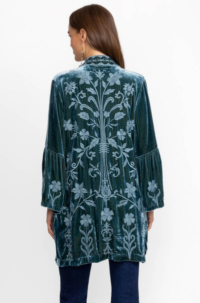 Johnny Was - Velvet Ruffle Sleeve Kimono - Talithia