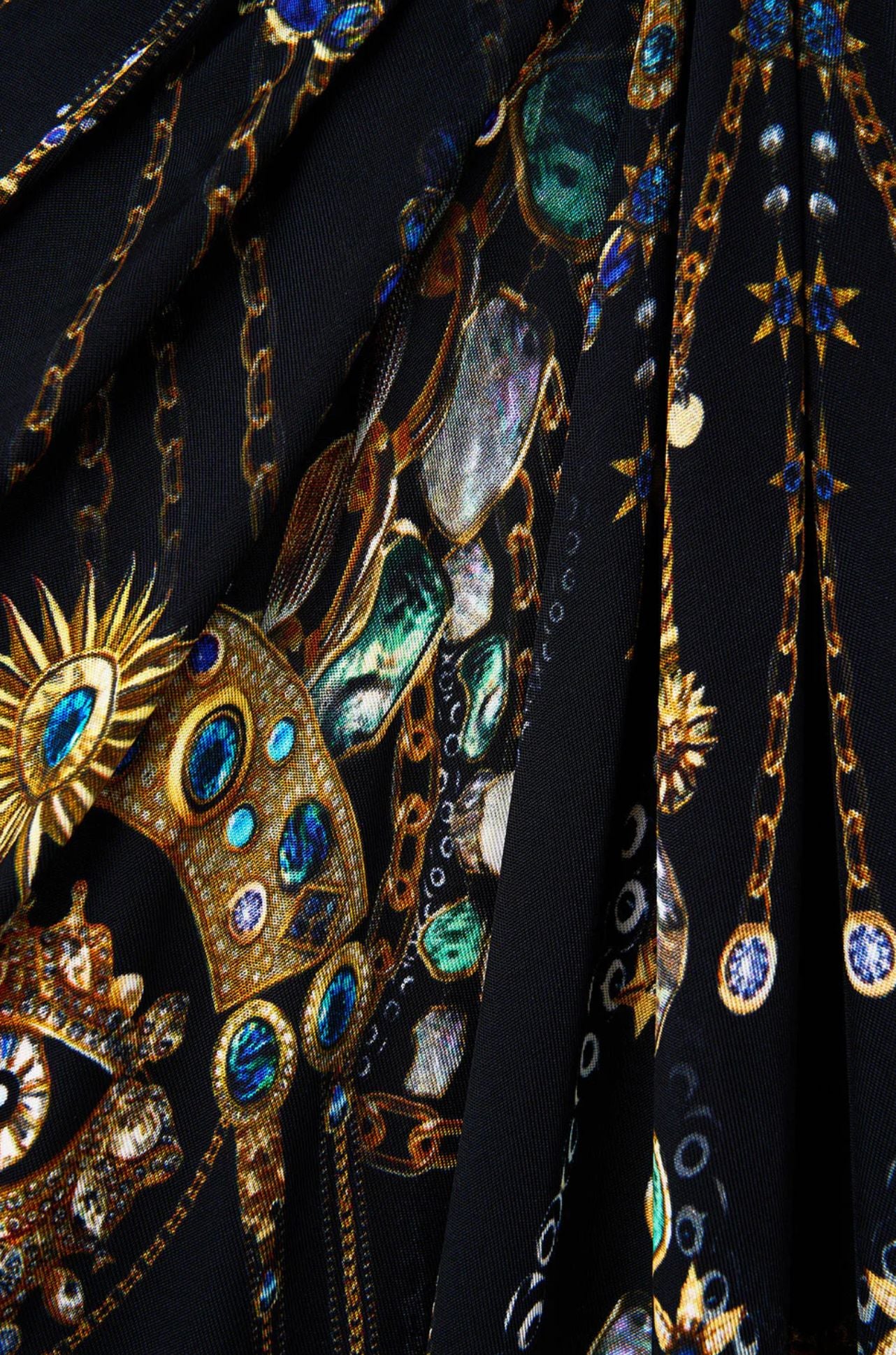 Camilla - Amulets & Alchemy V Neck Gathered Jersey Dress