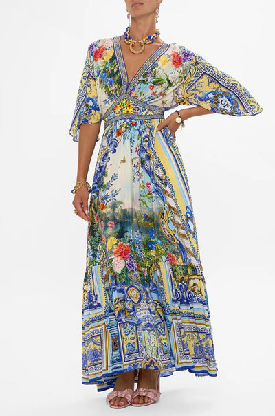 Camilla - Wall To Wall Wonders Waisted Dress with Hem Ruffle