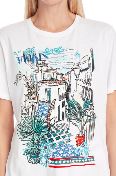 Marc Cain - Cotton T Shirt with Print