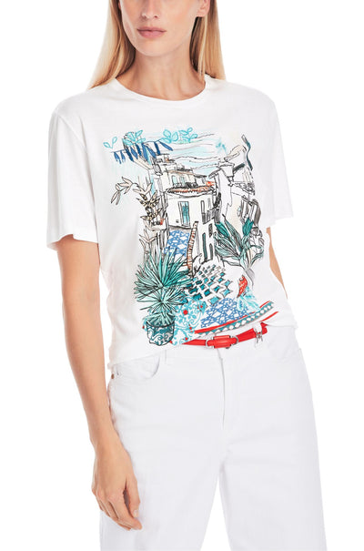 Marc Cain - Cotton T Shirt with Print