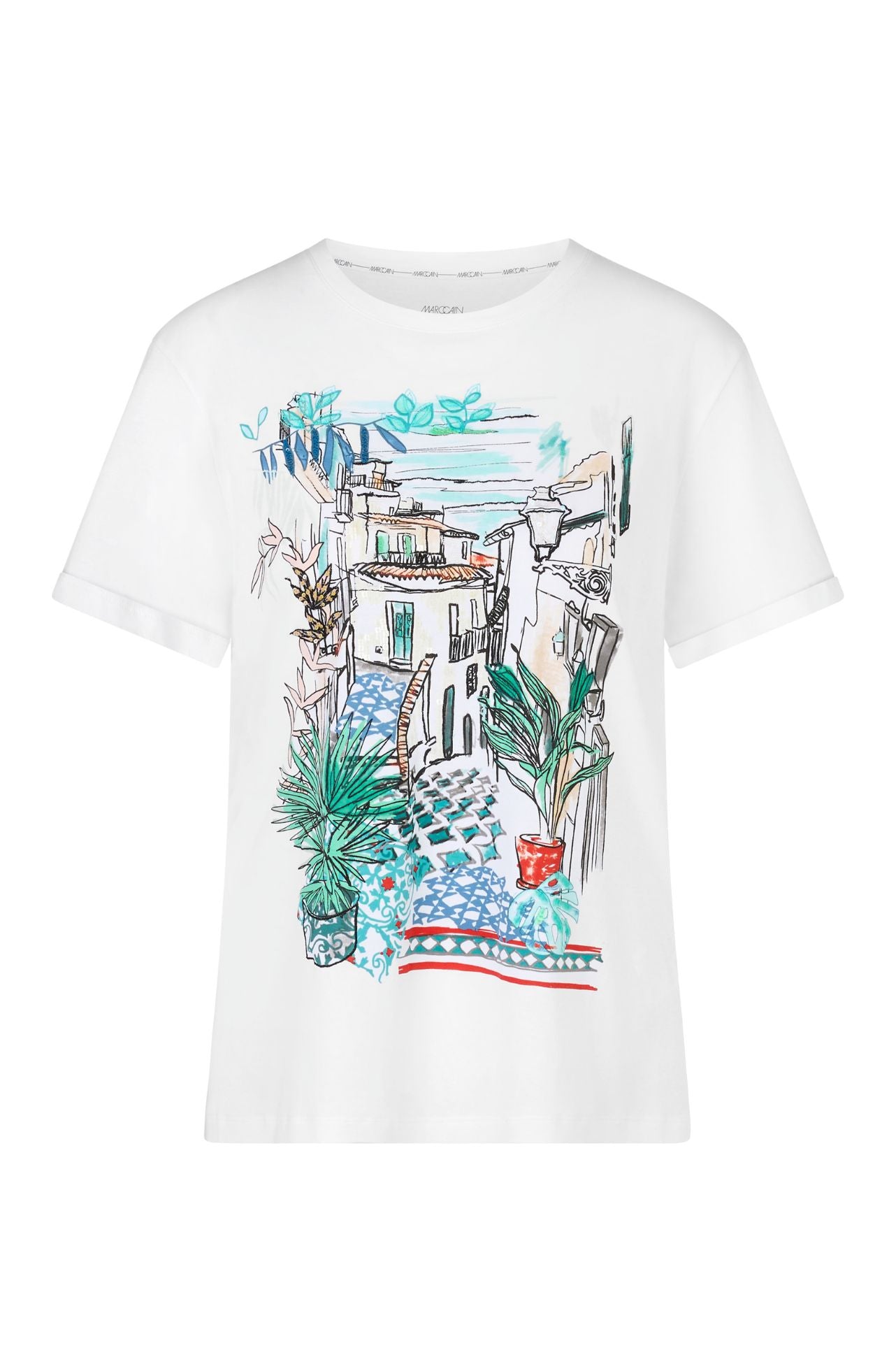 Marc Cain - Cotton T Shirt with Print