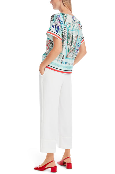 Marc Cain - Silk Blouse in Kimono Shape