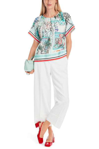 Marc Cain - Silk Blouse in Kimono Shape