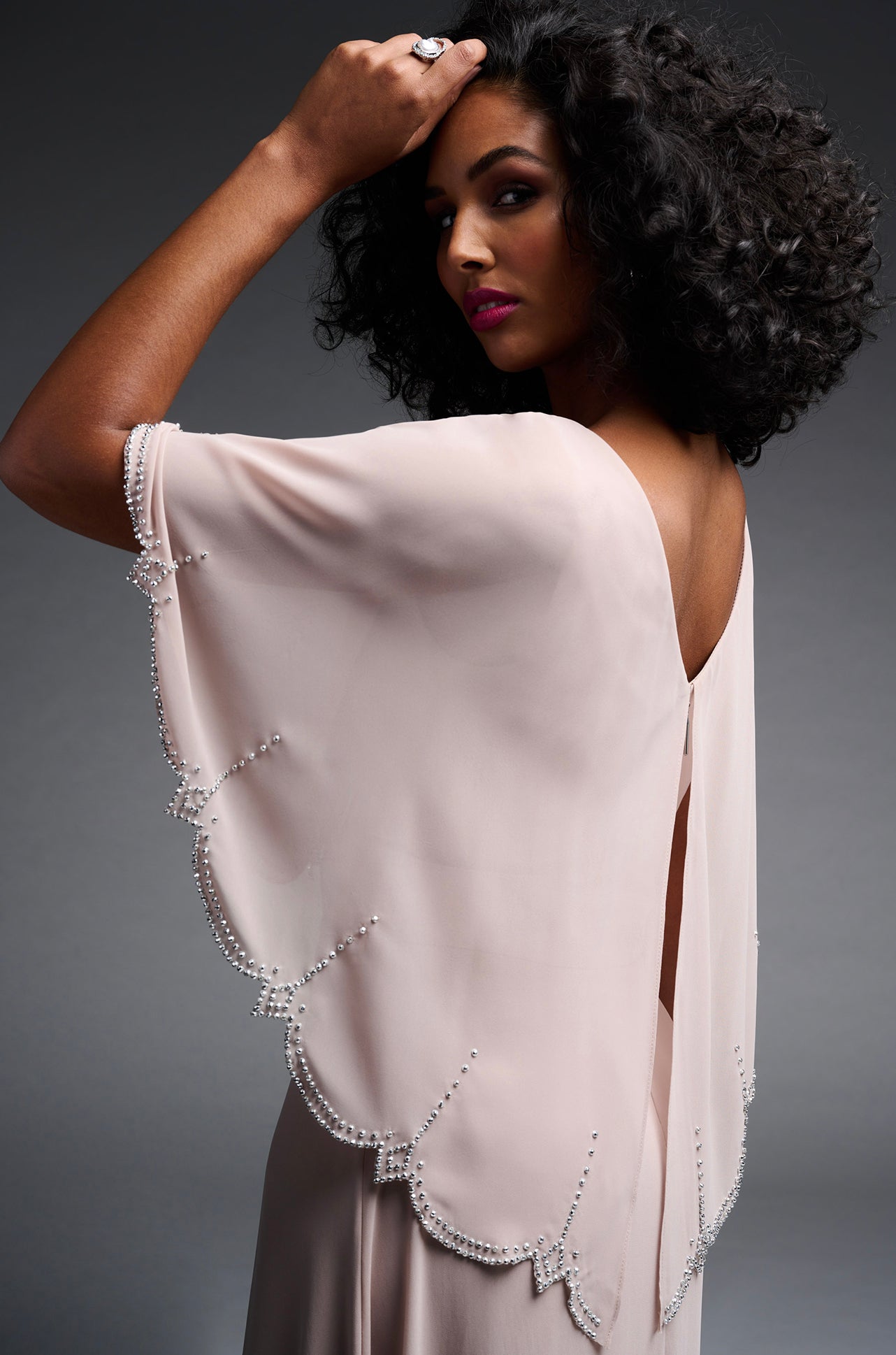 Joseph Ribkoff - Chiffon Diamonte Dress