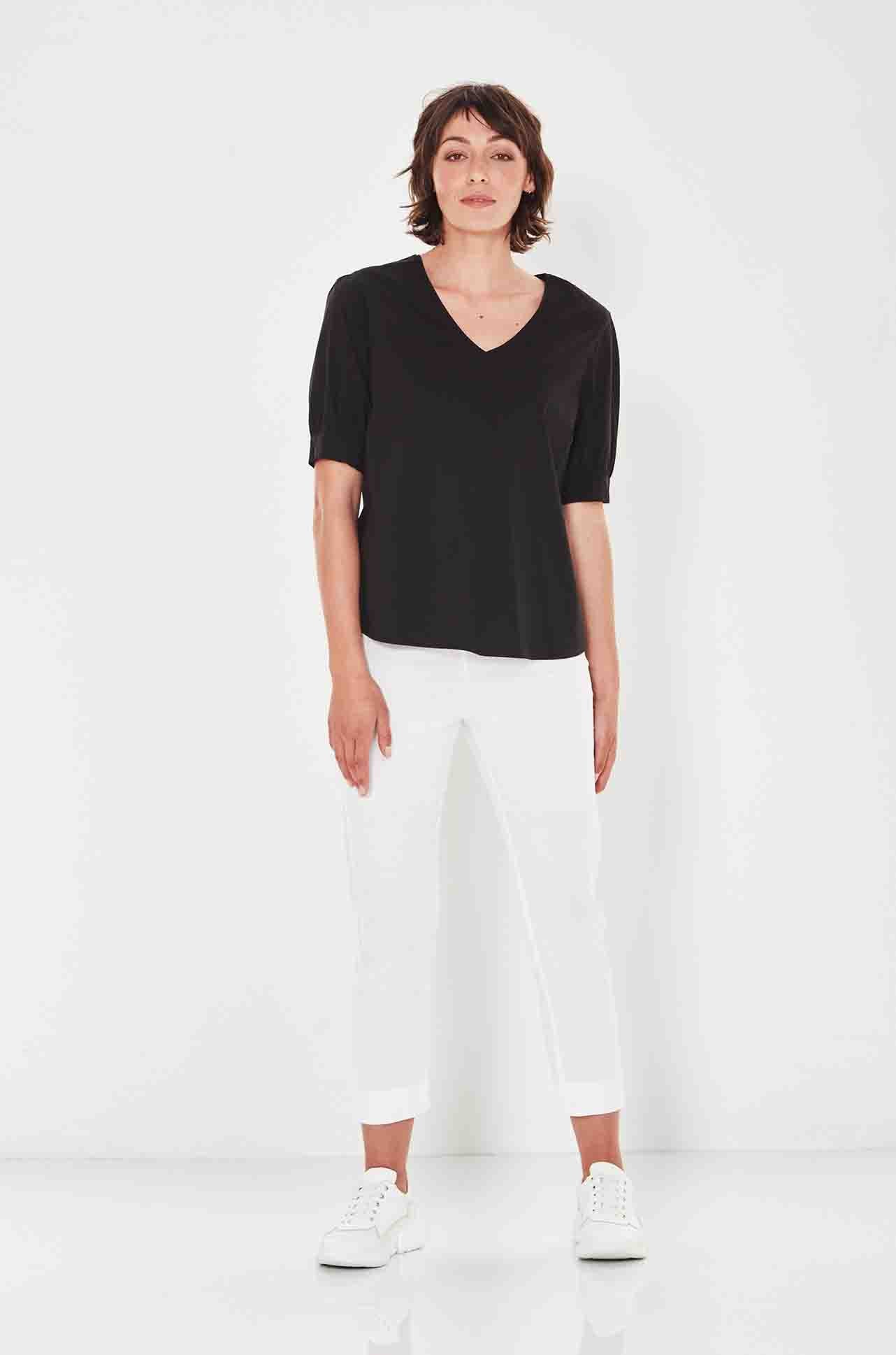 Verge - Acrobat Brilliance Top in Black