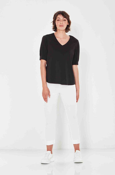 Verge - Acrobat Brilliance Top in Black