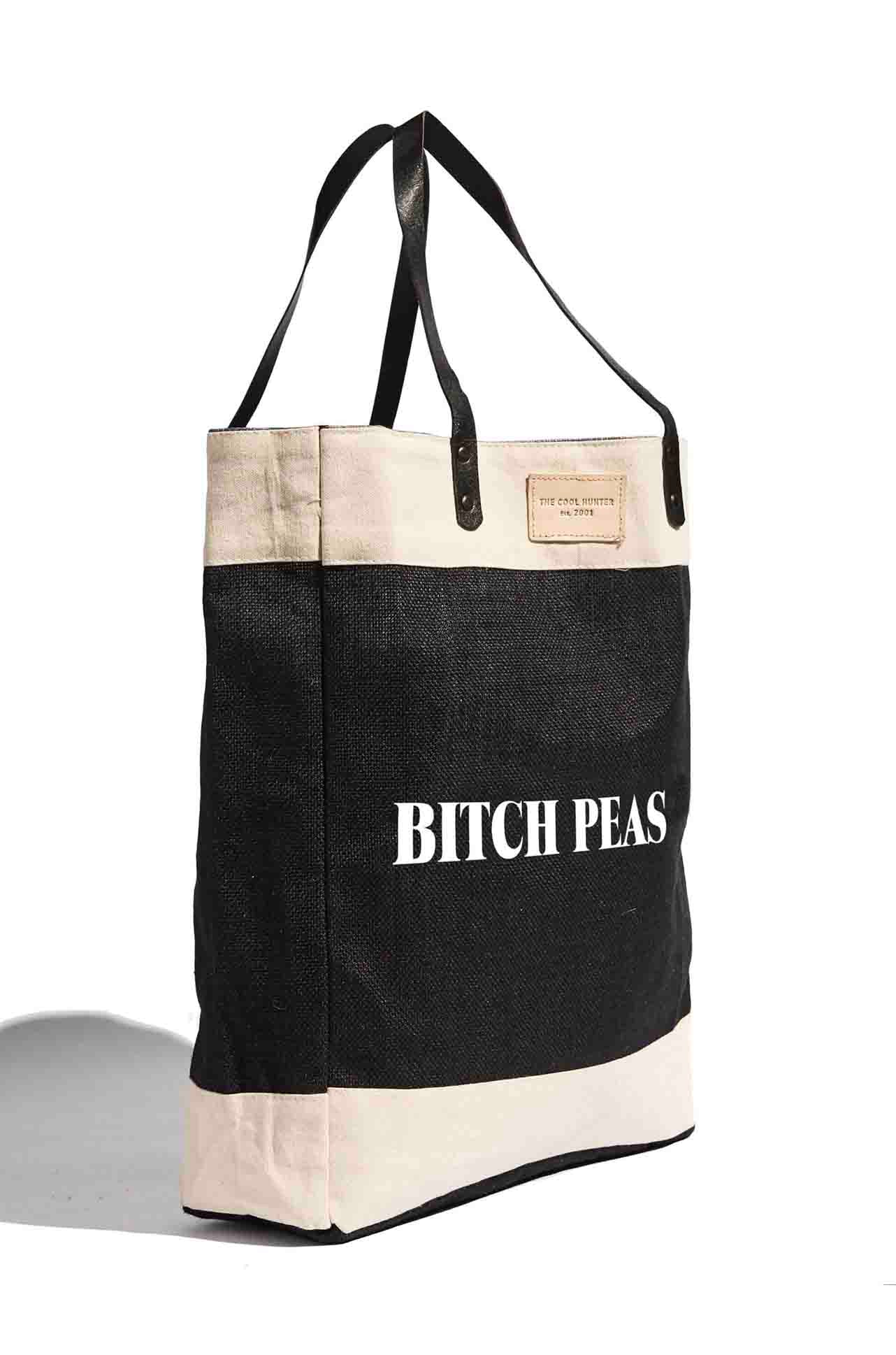 The Cool Hunter Market Bags - Bitch Peas Black Market Bag