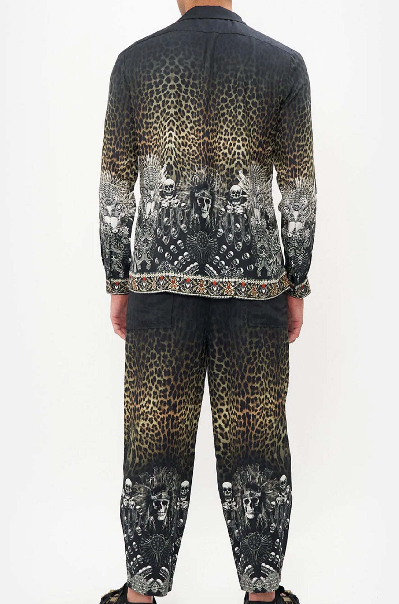 Camilla - Order Of Disorder Long Sleeve Camp Collared Shirt
