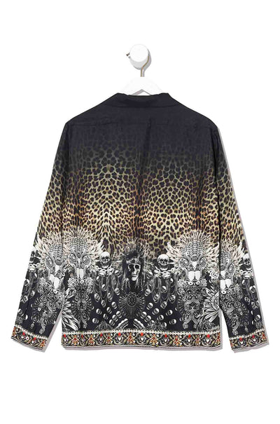 Camilla - Order Of Disorder Long Sleeve Camp Collared Shirt