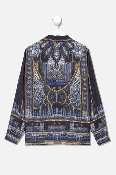 Camilla - Forever Family Long Sleeve Camp Collared Shirt