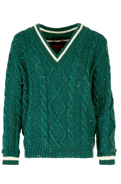 Cooper - Feeling The Sparkle Knit For A Queen Jersey in Forest