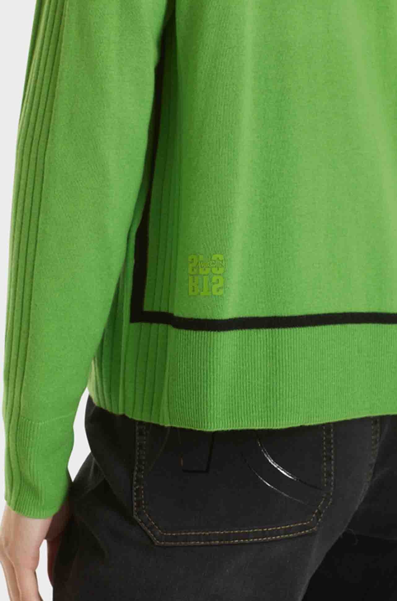 Marc Cain - Cardigan w/ Textured Detail & Contrast Yarn