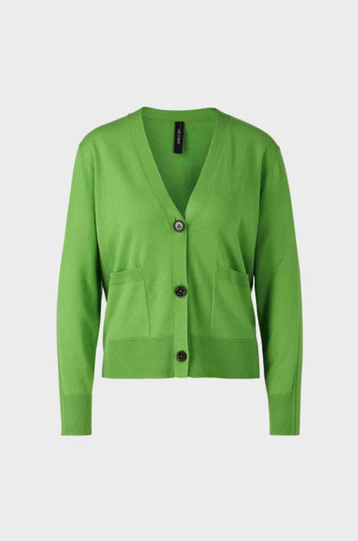 Marc Cain - Cardigan w/ Textured Detail & Contrast Yarn