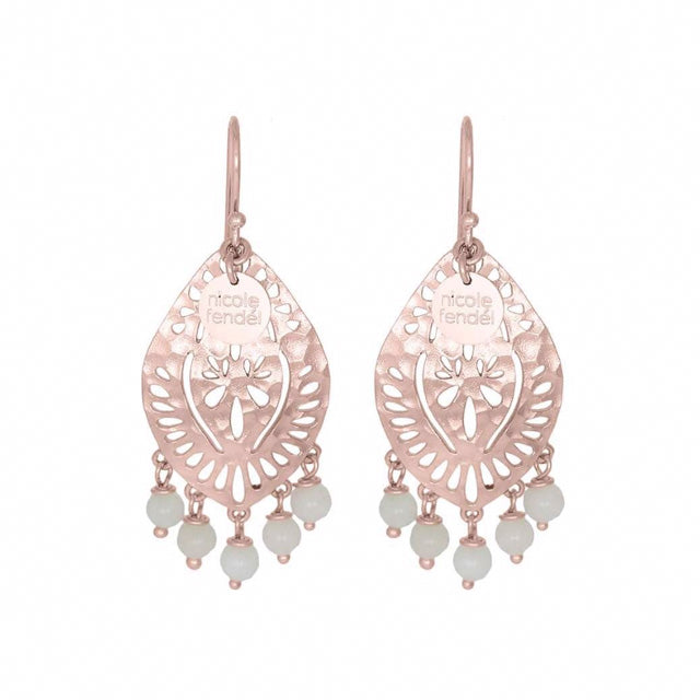 Nicole Fendel Jewellery - Rose Gold Evi Beaded Earring