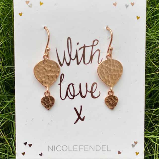 Nicole Fendel - Exclusive Maya Petal Drop in Rose Gold