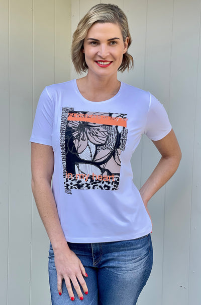 Faber - Flower Print Tee
