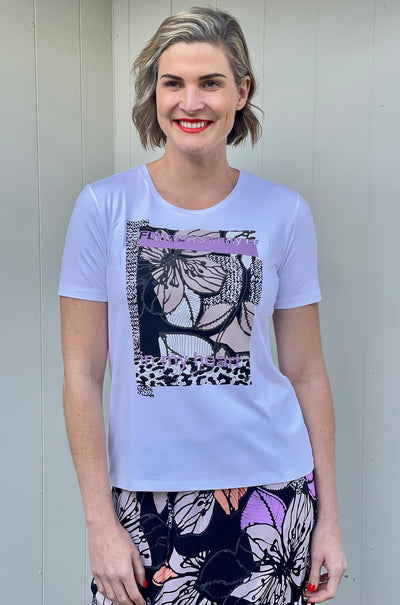 Faber - Flower Print Tee