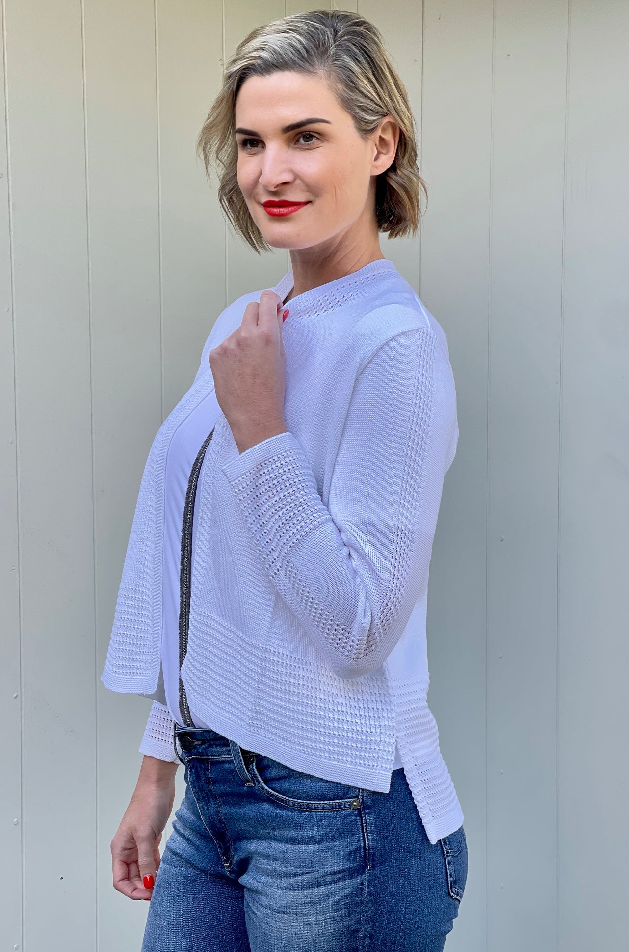 Faber - Open Front Knit Cardi