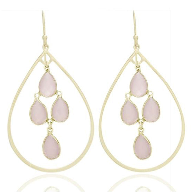 Nicole Fendel Jewellery - Freya Statement Earring Soft Gold