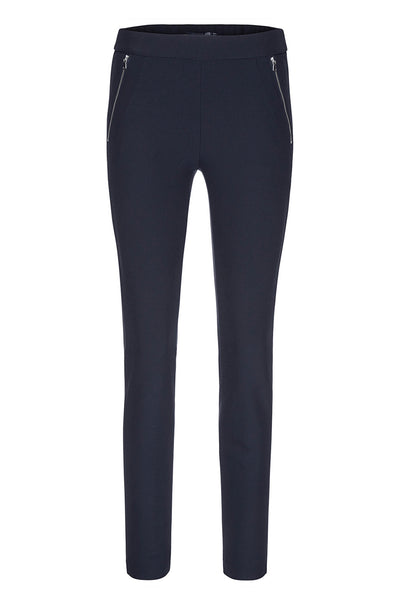 Gardeur - Slim Stretch Pull On Pant w/ Zip Pockets in Ink