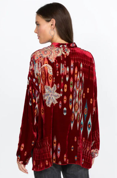 Johnny Was - Feather Burnout Mara Blouse