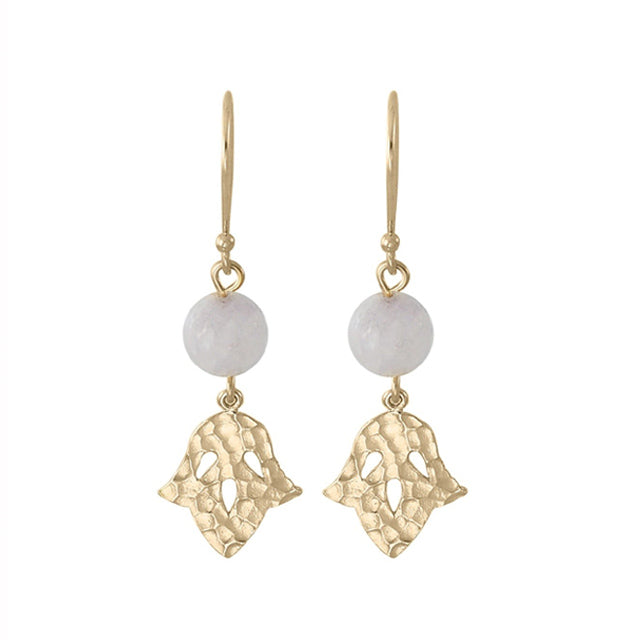 Nicole Fendel Jewellery - Jacintha Beaded Earring in Soft Gold