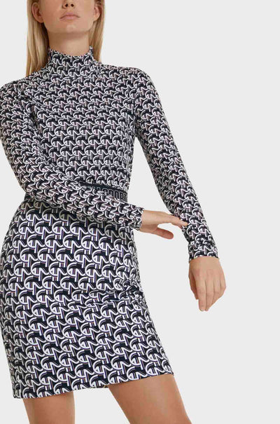 Marc Cain - High Neck Print T-Shirt