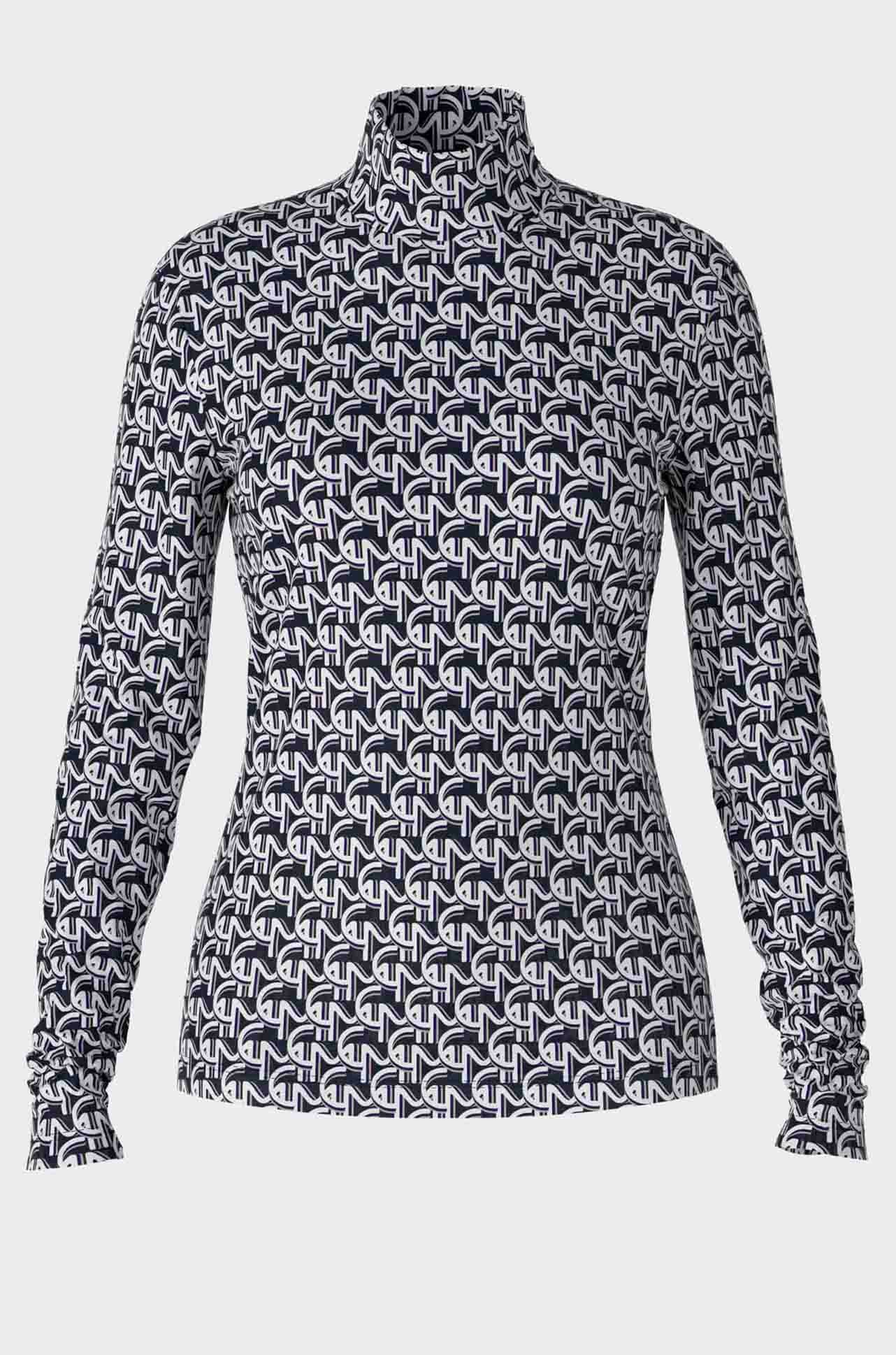 Marc Cain - High Neck Print T-Shirt