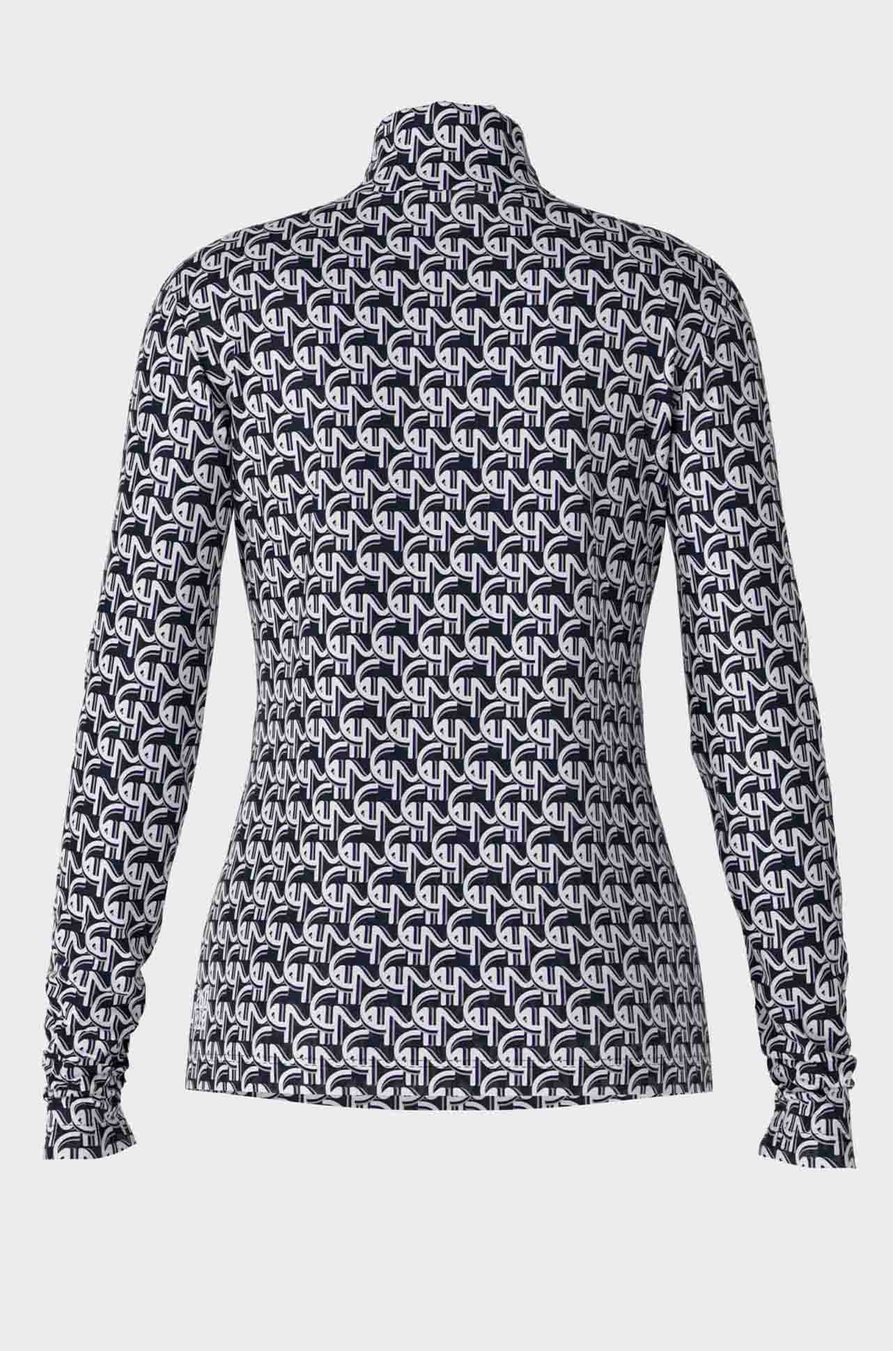 Marc Cain - High Neck Print T-Shirt