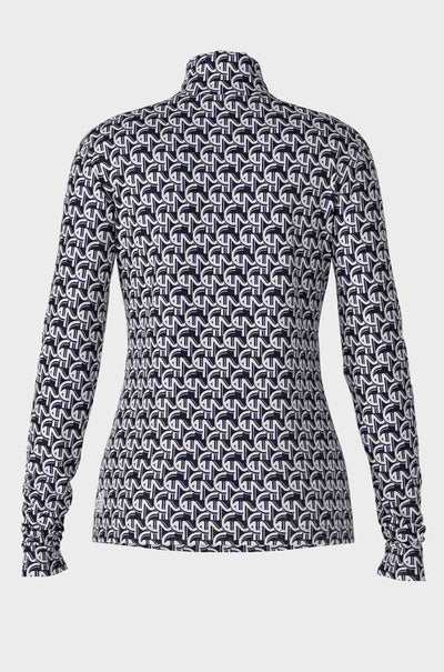 Marc Cain - High Neck Print T-Shirt
