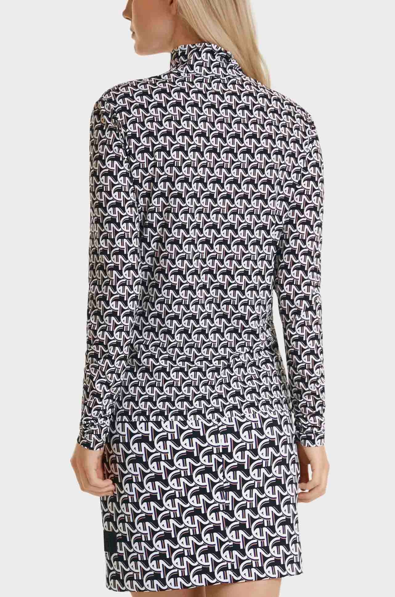 Marc Cain - High Neck Print T-Shirt