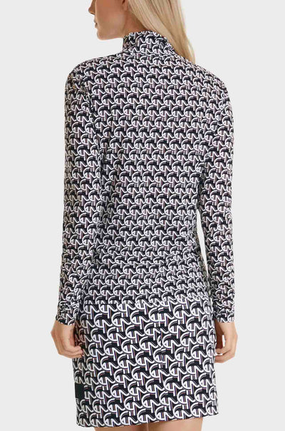Marc Cain - High Neck Print T-Shirt