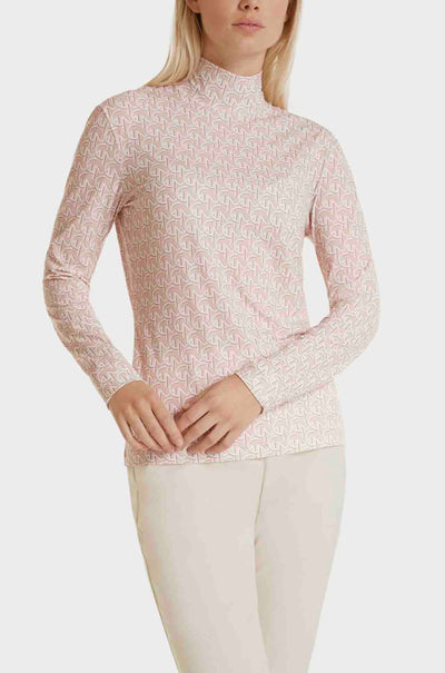 Marc Cain - High Neck Print T-Shirt