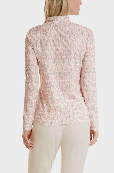 Marc Cain - High Neck Print T-Shirt