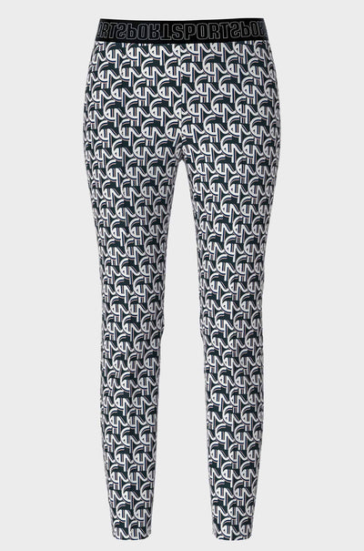 Marc Cain - Logo Print Waistband Pant