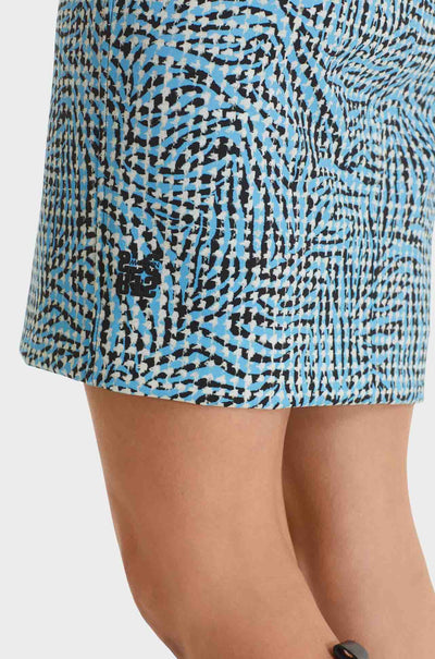 Marc Cain - Pepita Pattern Stretch Skirt